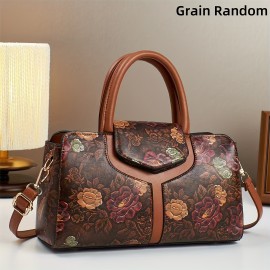 Ladies' Handbag, Fashionable Retro Floral Pattern handbag for Moms